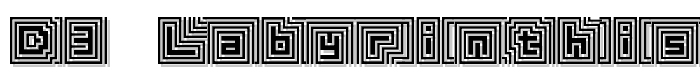 D3 Labyrinthism font